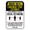 Signmission Public Safety Sign-Convenient Store Customers Practice Social Distancing, 12" H, A-1218-25359 A-1218-25359 - alternate 1